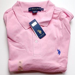 U.S. Polo ASSN Pink Polo Shirt NWT Men's SZ XXL